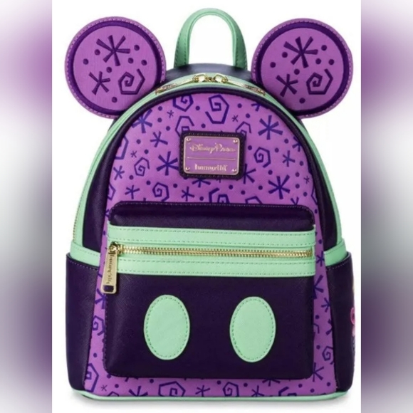 Loungefly: Main Attraction Mad Tea Party, Purple Green - Picture 1 of 9